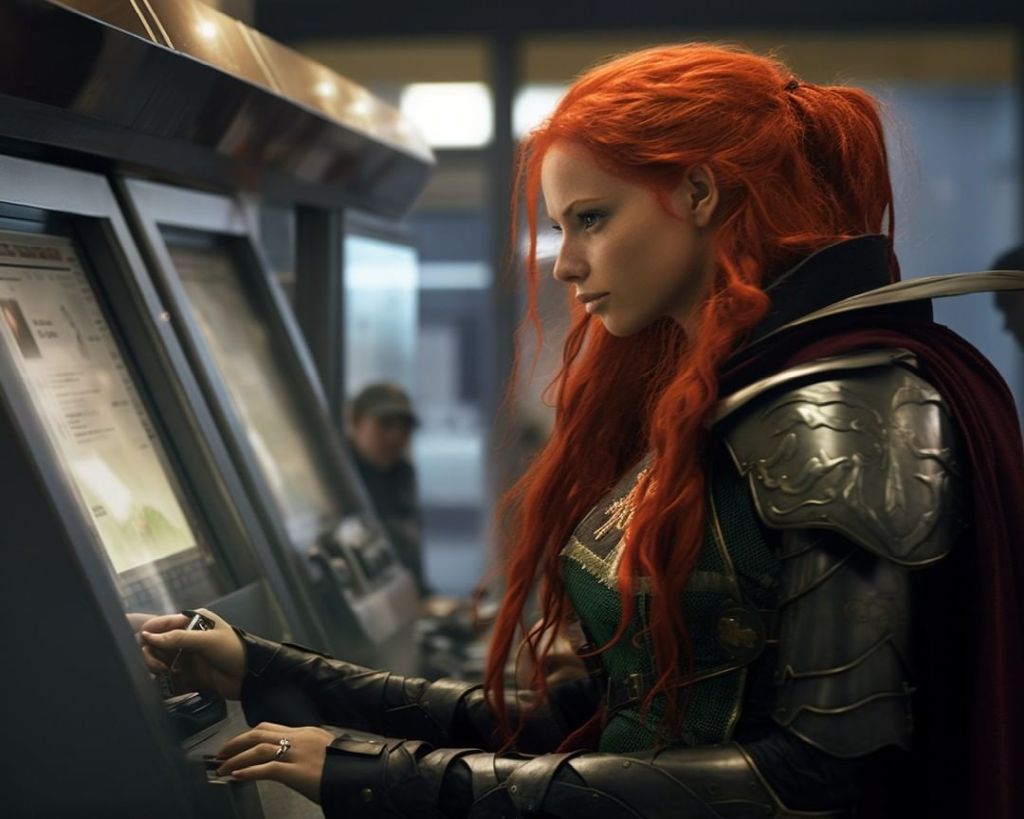 Modern Quest The Knight at the ATM